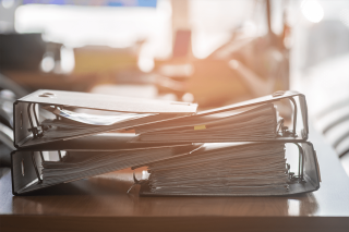 Binders full of paperwork