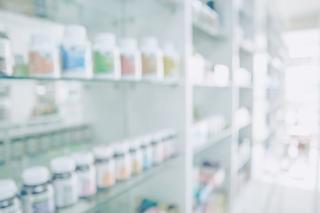 pharmacy shelves