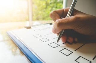 Checking off items on a list