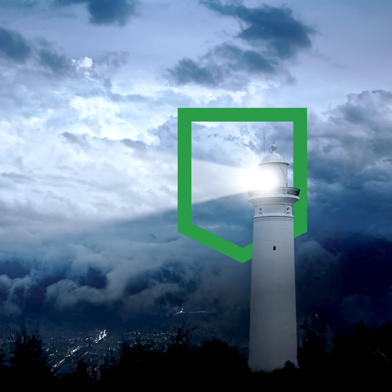 lighthouse during storm