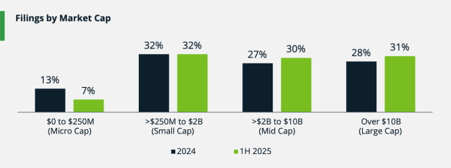 Filings by market cap