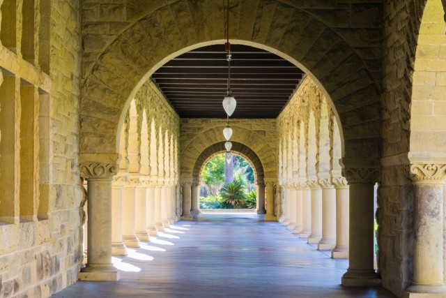 Collonade Hallway at Stanford