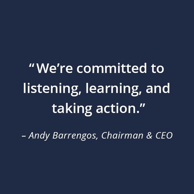 Woodruff Sawyer Equity Statement - "We're committed to listening, learning, and taking action."