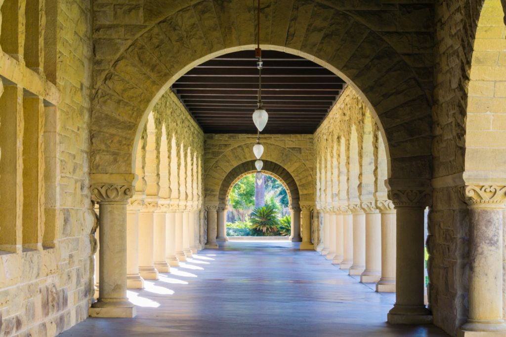 Collonade Hallway at Stanford