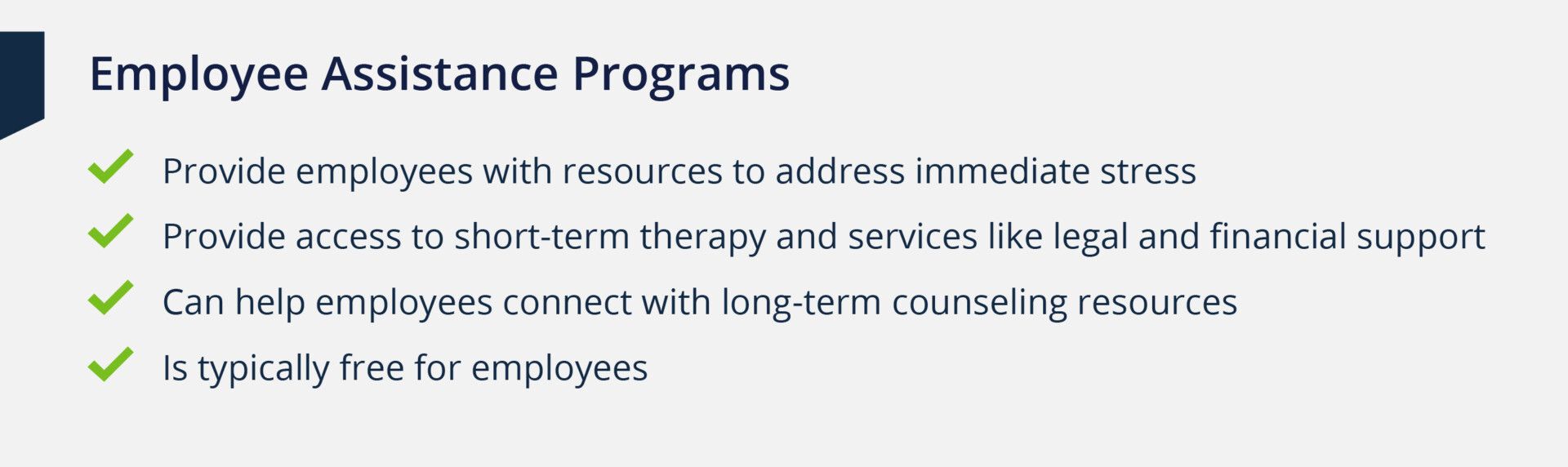 Employee assistance programs checklist